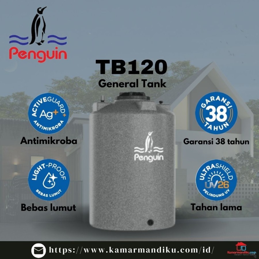 Penguin Tangki air TB 120 Kapasitas 1200 Liter General Tank