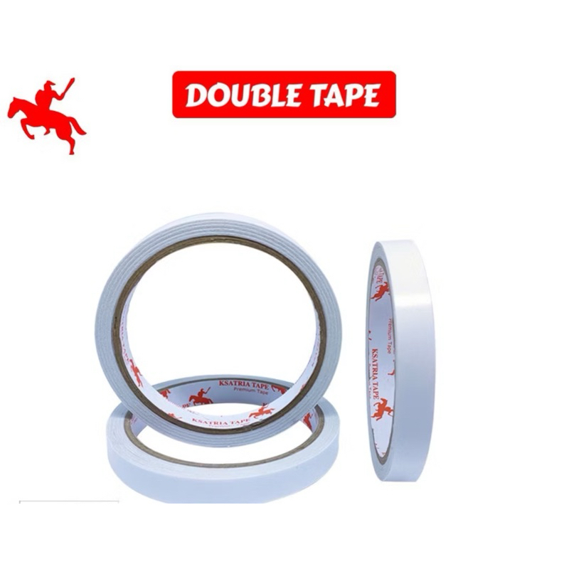 

DOUBLE TAPE LAKBAN TRANSPARAN BENING ISOLATIP SILOTIP LEM PAKET packing