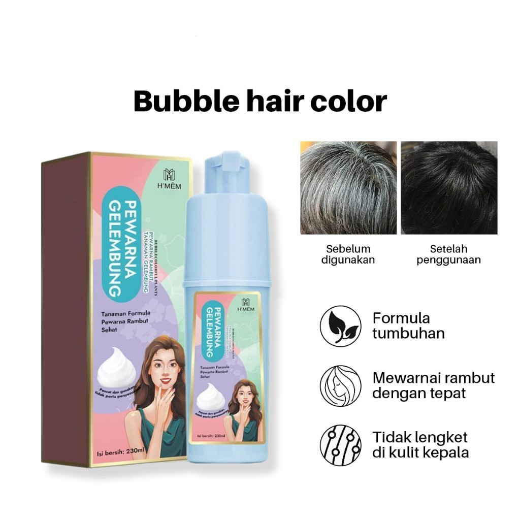 Shampoo Penghitam Rambut Beruban instan langsung hitam