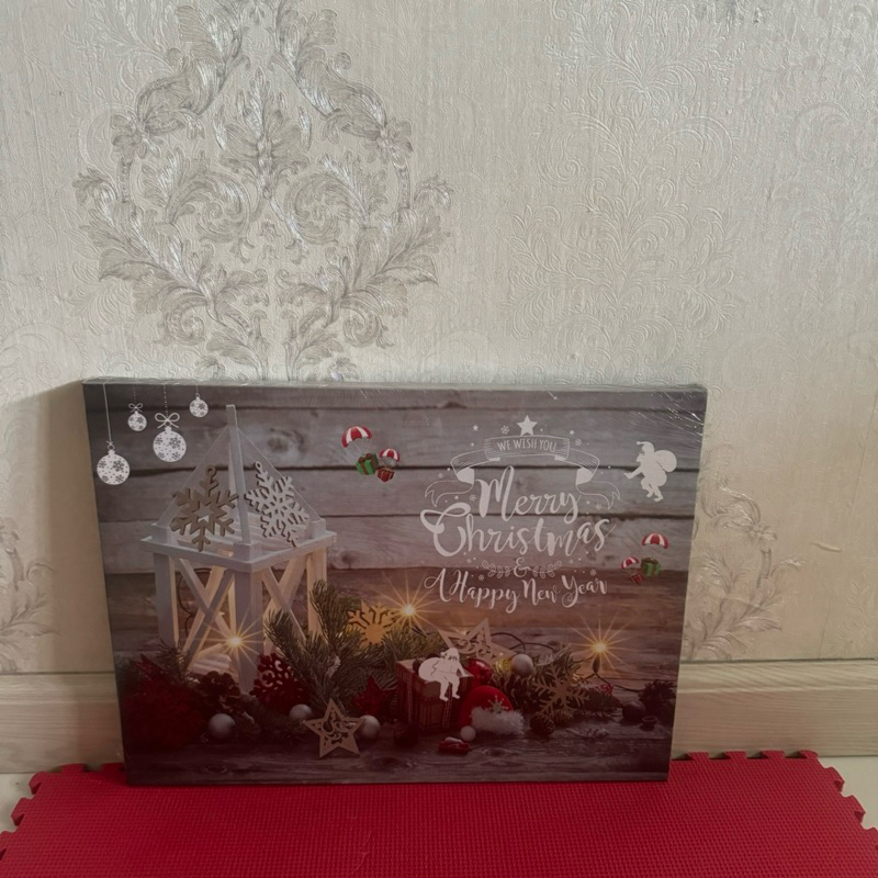 

Xmas Canvas 40x30cm.. Ready.
