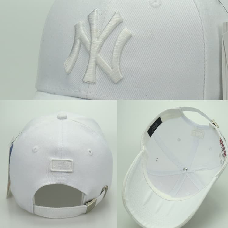Topi NY New York Yankees Full White MLB Major League Baseball Bordir Caps