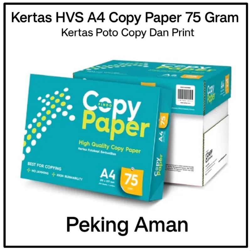 

Kertas HVS A4 75 Gram Copy Paper ( 150 Lembar )