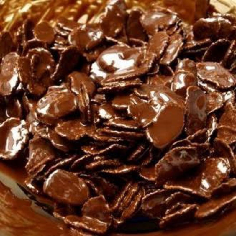 

keripik pangsit lumer coklat