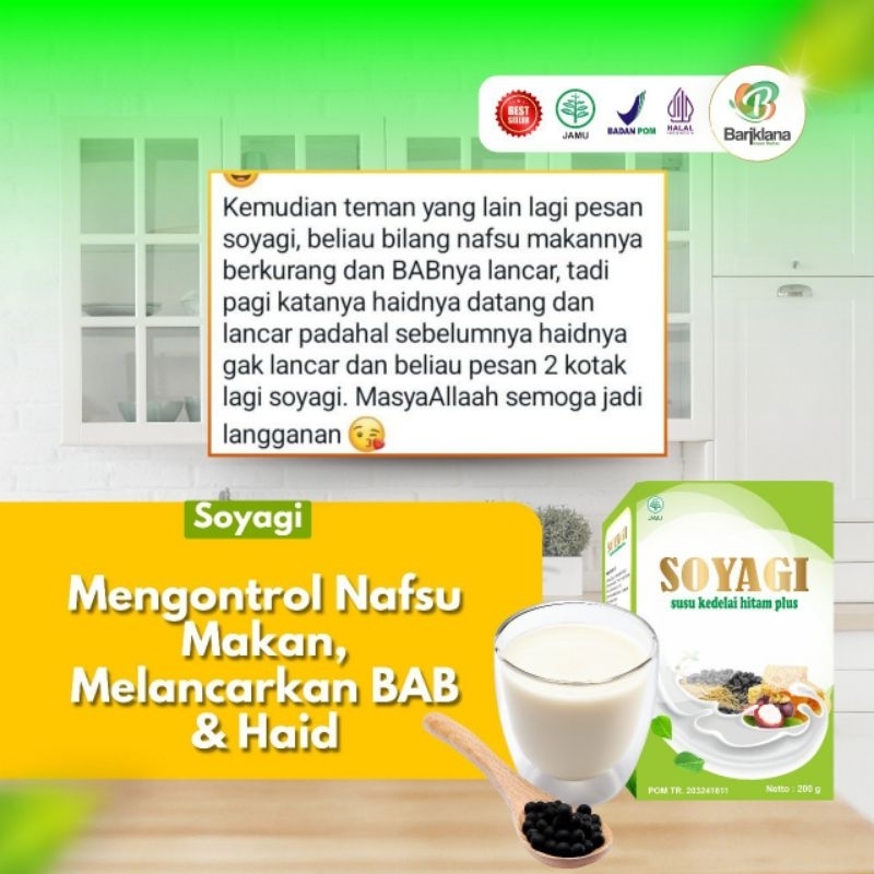 

SOYAGI susu diet susu kambing etawa plus kedelai hitam