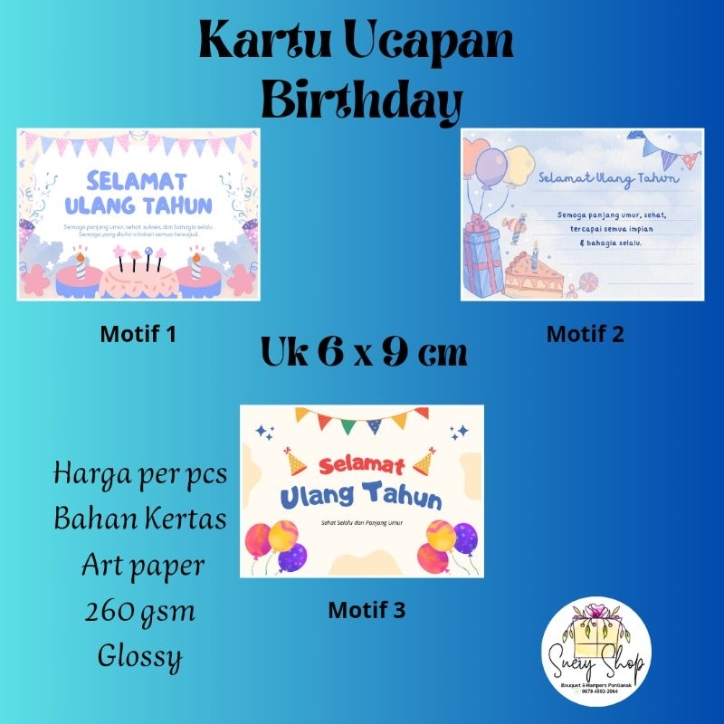 Kartu Ucapan Ulang Tahun ll Greeting Card Aesthetic