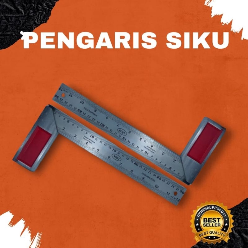 

PENGGARIS SIKU VICO 12" STAINLESS RINGAN ANTI RUST