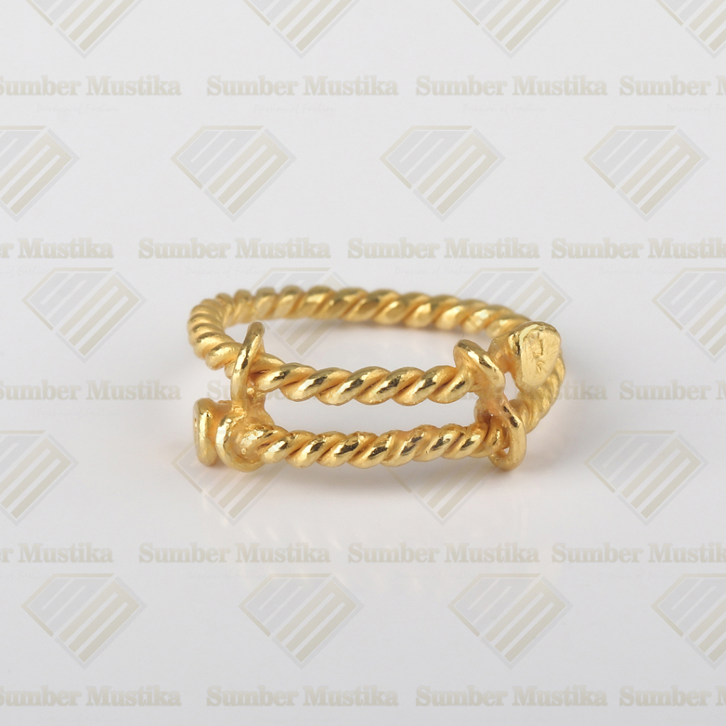 Cincin Model Lilit Emas 24 karat