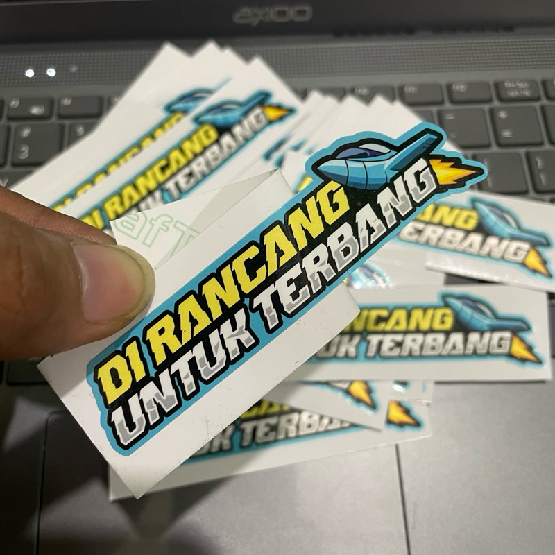

Sticker Viral Dirancang Terbang 004