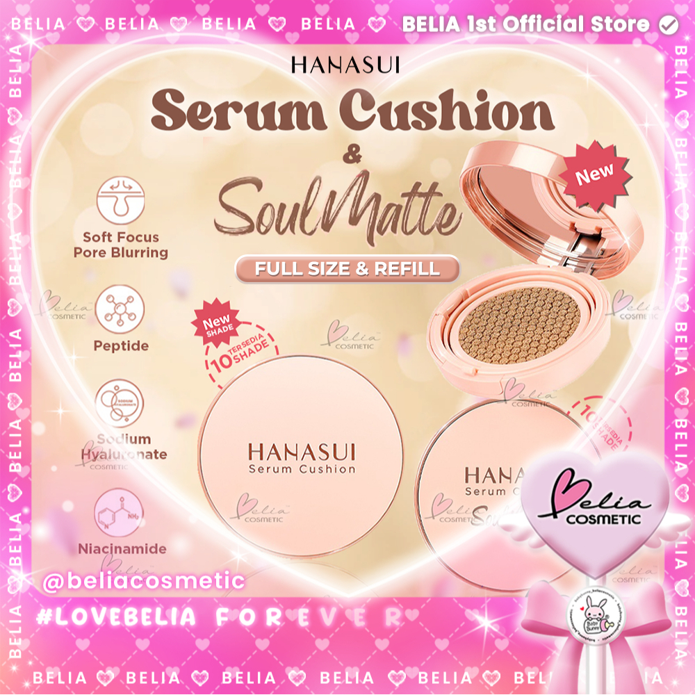 ❤ BELIA ❤ HANASUI Serum Cushion | Serum Cushion Soulmatte | Foundation | Refill