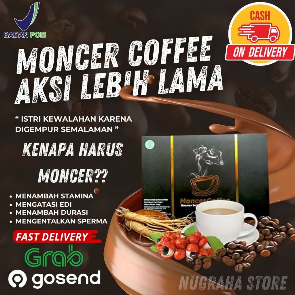 

Kopi Monceer Coffe Original Kopi Penambah Stamina Pria Dewasa, Kopi Kuat