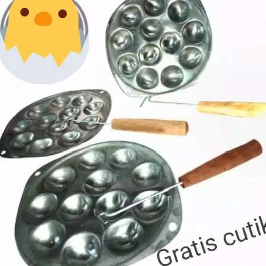 FG2 Hello  1 PC FREE CUTIK ORI Cetakan Telur Puyuh 12 LUBANG Kue Cubit Takoyaki Maklor PALING