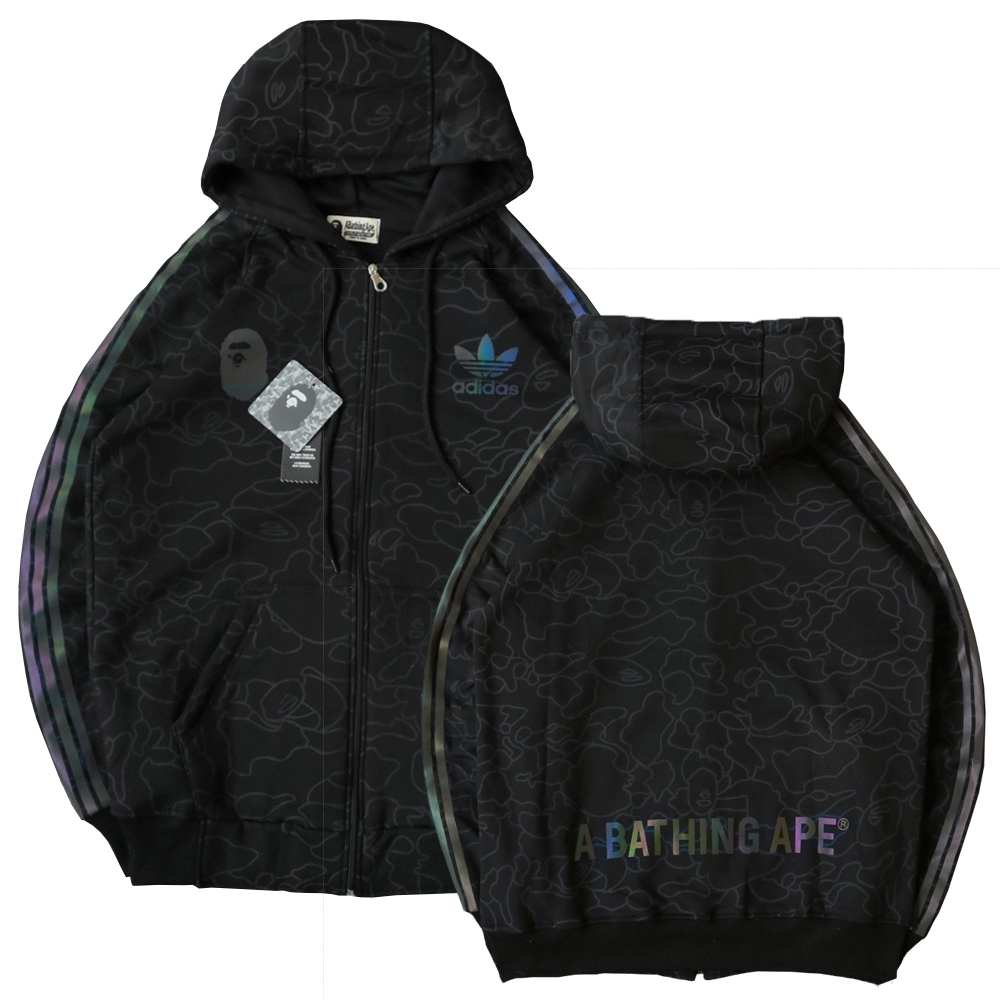 JAKET HOODIE ZIPPER BAPE HOLOGRAM TERLARIS BULAN INI