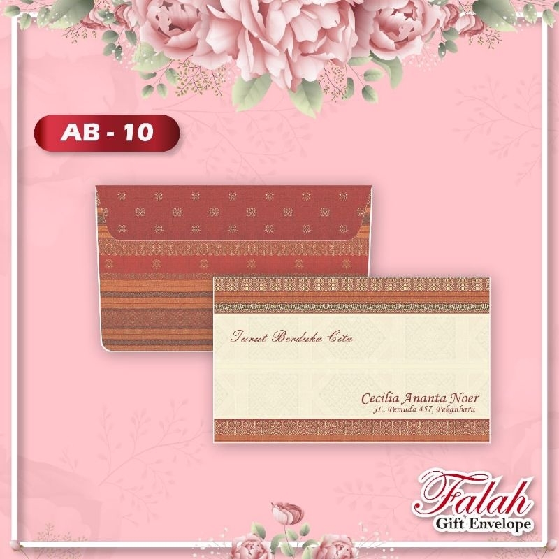 

Amplop Kondangan Falah Kode AB-10 Amplop Motif Murah Ukuran Tanggung isi 50pcs