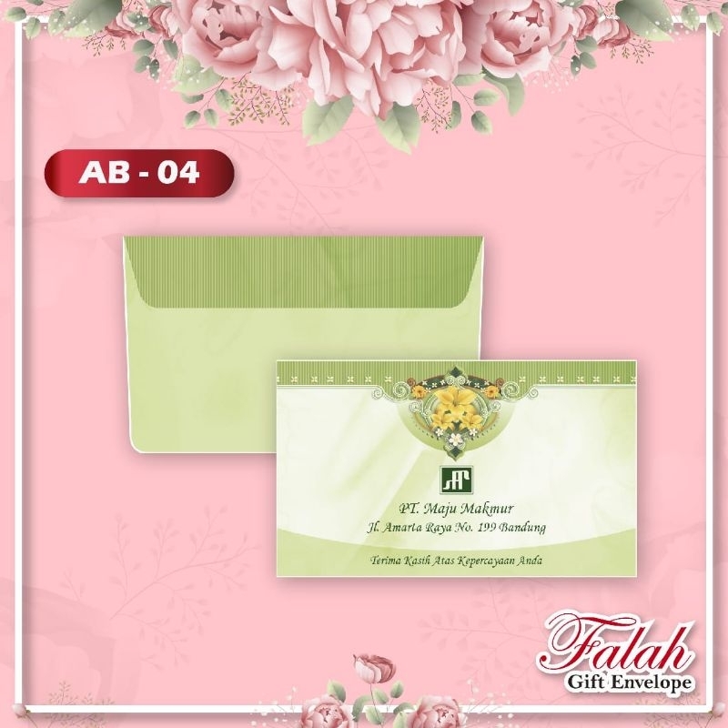 

Amplop Kondangan Falah Kode AB-04 Amplop Motif Murah Ukuran Tanggung isi 50pcs