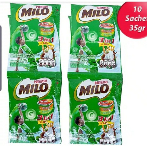 

SUSU Milo 3in1 per renceng (35 grx10 pc) / susu Milo bubuk coklat