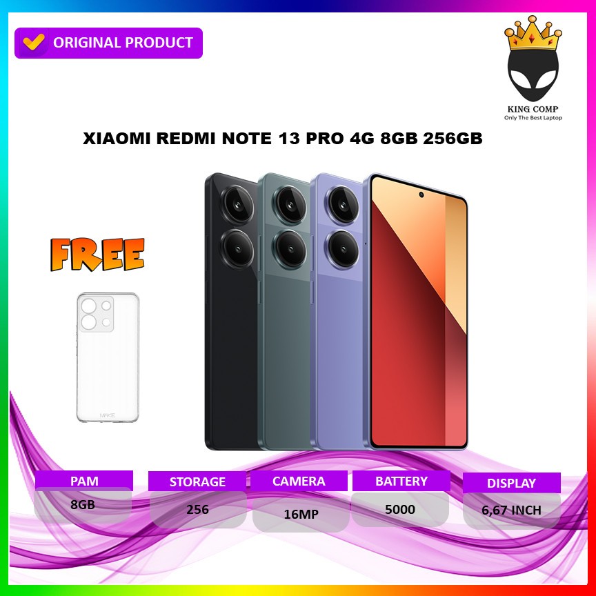 Xiaomi Redmi Note 13 Pro 4G RAM 8GB/256GB Resmi