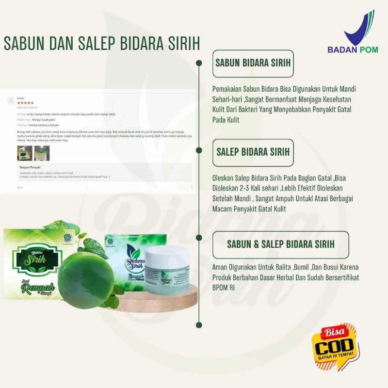 OBAT BIDURAN Sabun Gatal Bidara Sirih BPOM