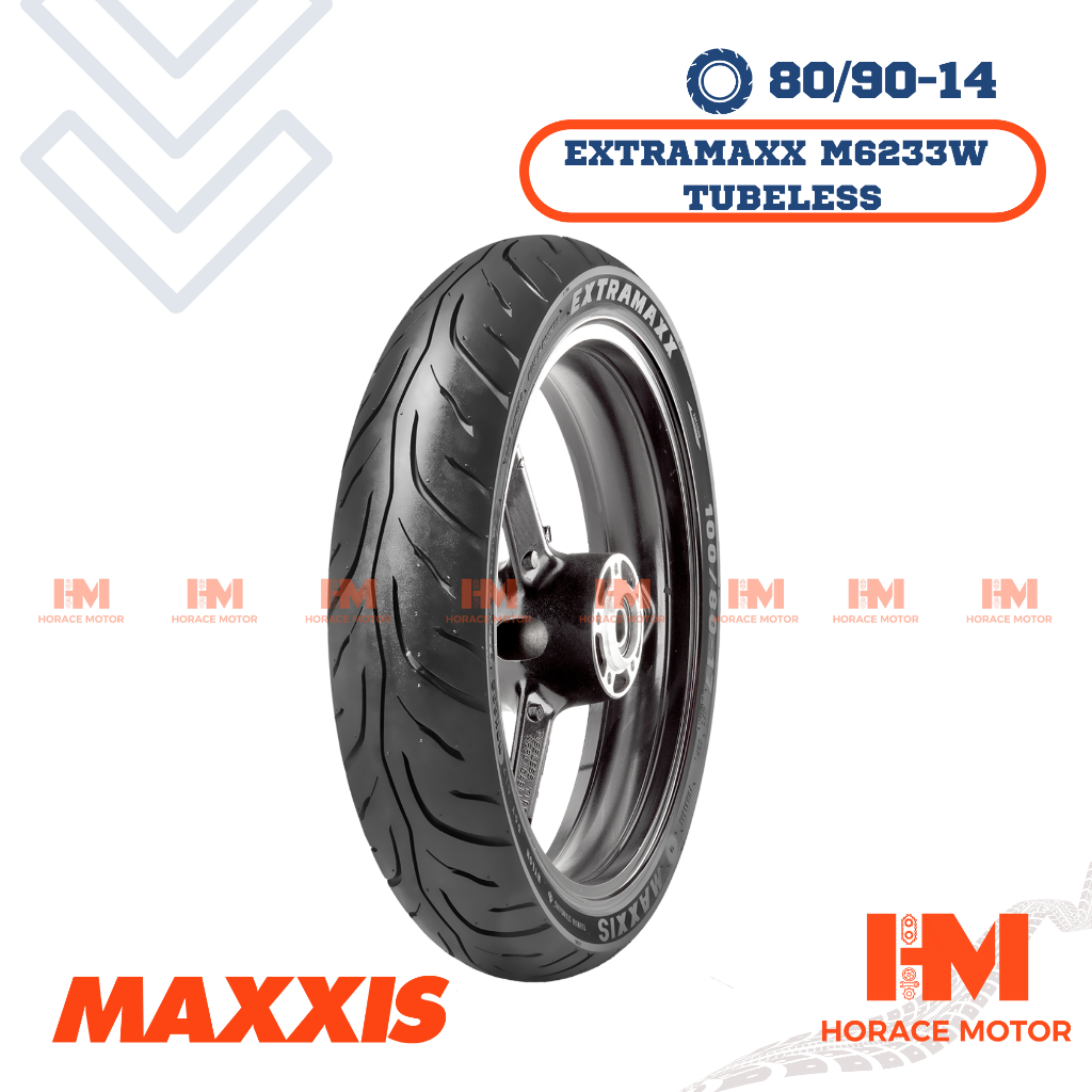 [HRC] Maxxis M6234 Ban Motor 80/90 Ring 14 80/90-14 Tubeless Tubles