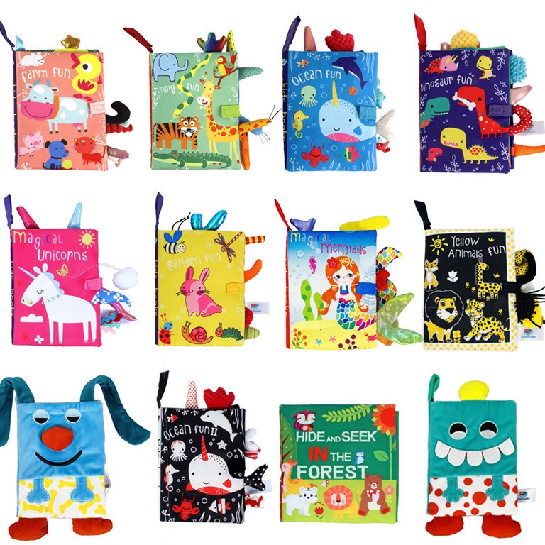 KODE PRODUK BJCEY3575 Soft Book Baby Newborn  High Contrast Soft Book  Buku Bantal Bayi