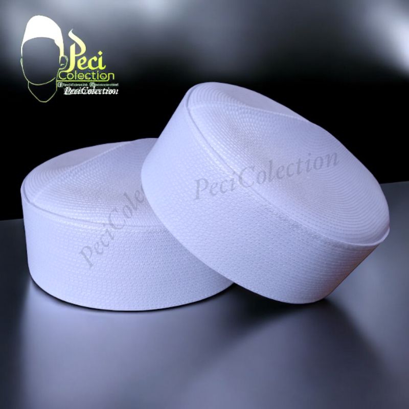 Peci Kopiah Putih Polos Terlaris Peci Kopiah Songkok Haji Peci Kopiah Putih Pendek Peci Kopiah Putih
