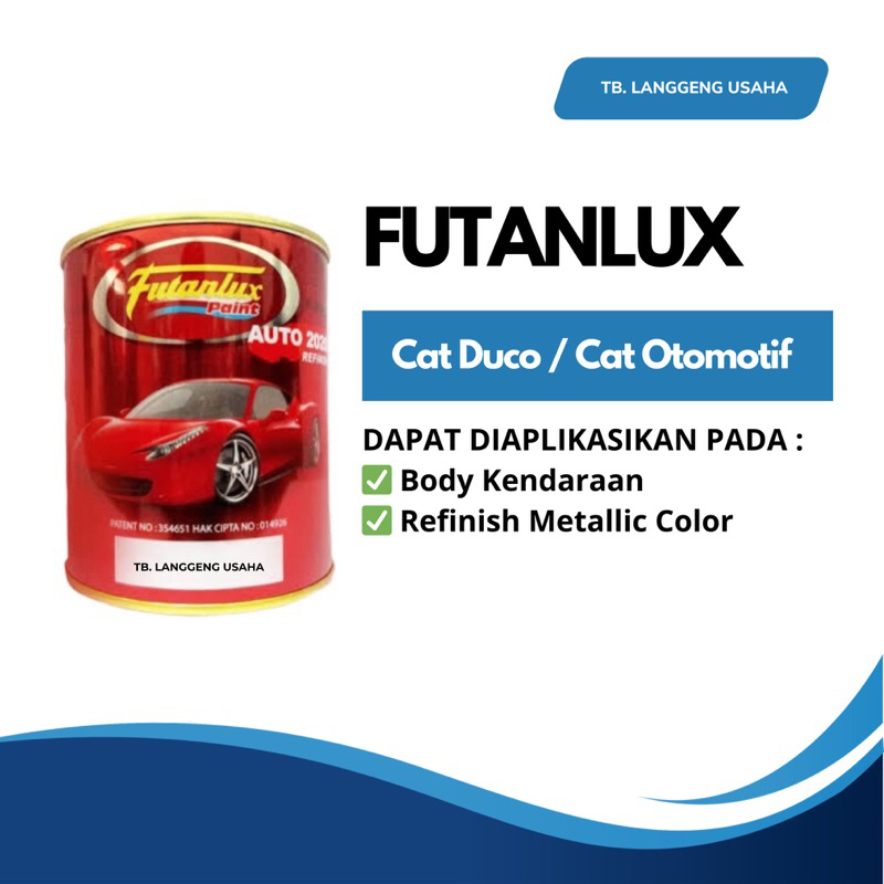 LU Futanlux Paint Cat Duco Body Kendaraan Motor Mobil Besi Kayu Cat Dasar Semprot Anti karat Abu-Abu