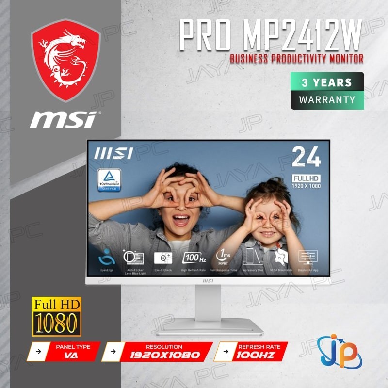 Monitor MSI LED PRO MP2412W - Full HD 24" Inch