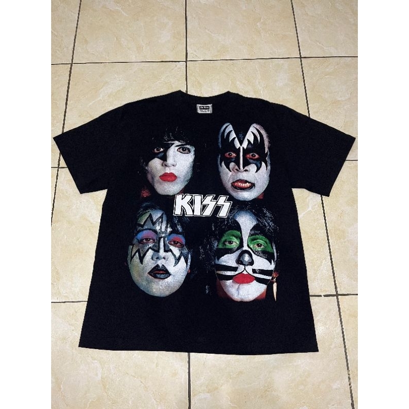 kaos band vintage kiss 90s