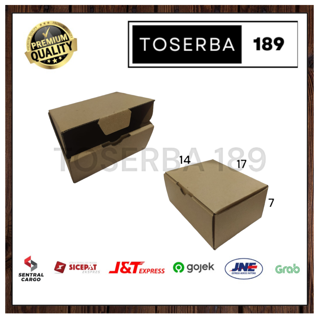 

kardus packing diecut/box pizza uk 17x14x7 cm