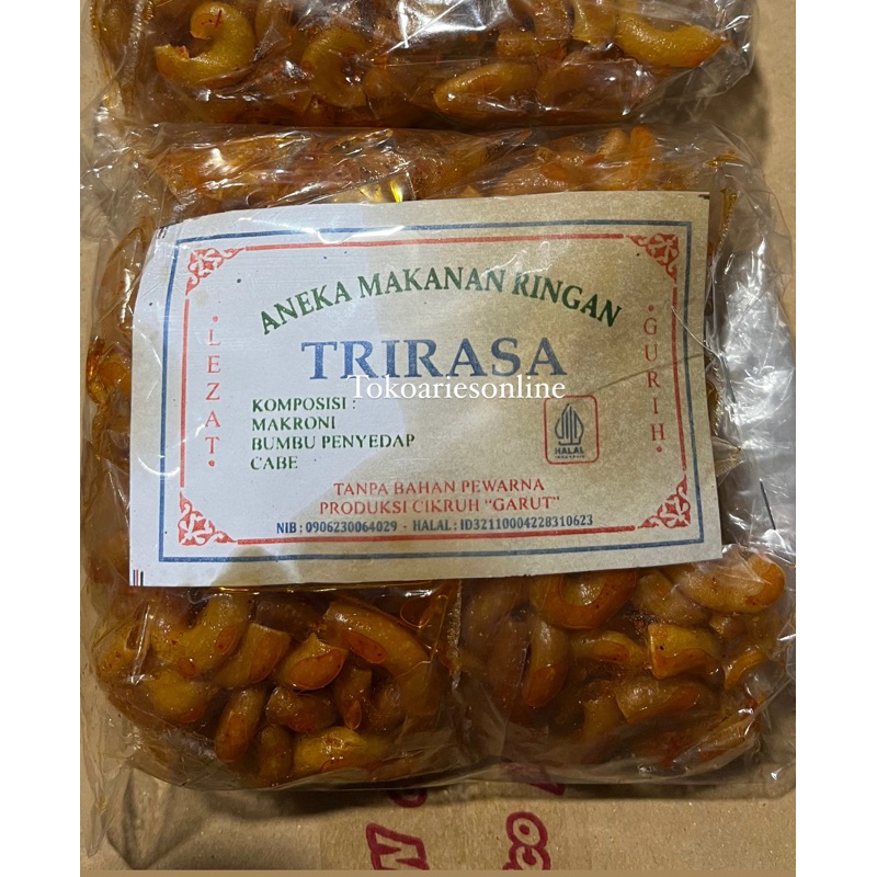 

Makroni Cikruh Trirasa (isi 10 pcs)