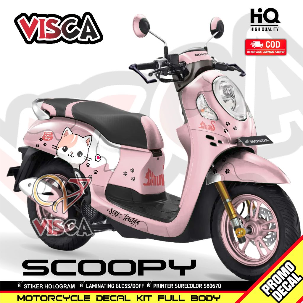 Decal Scoopy Full Body 2022 Stiker Scoopy Lagi Viral 2022 Decal Scoopy Full Body 2021 Striping Scoop
