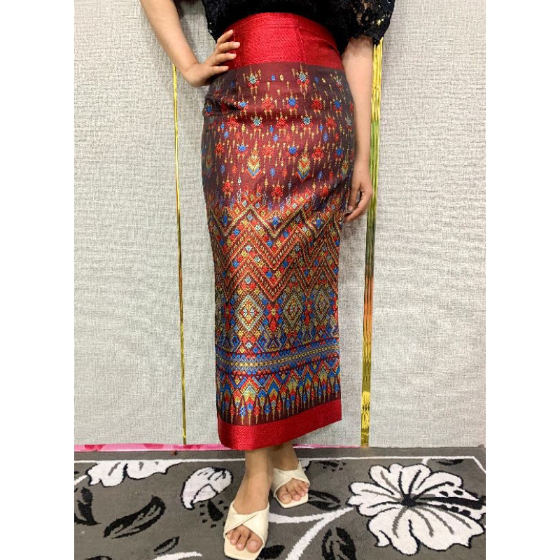 Rok Tenun Lilit Panjang Madam Rose Songket Bangkok