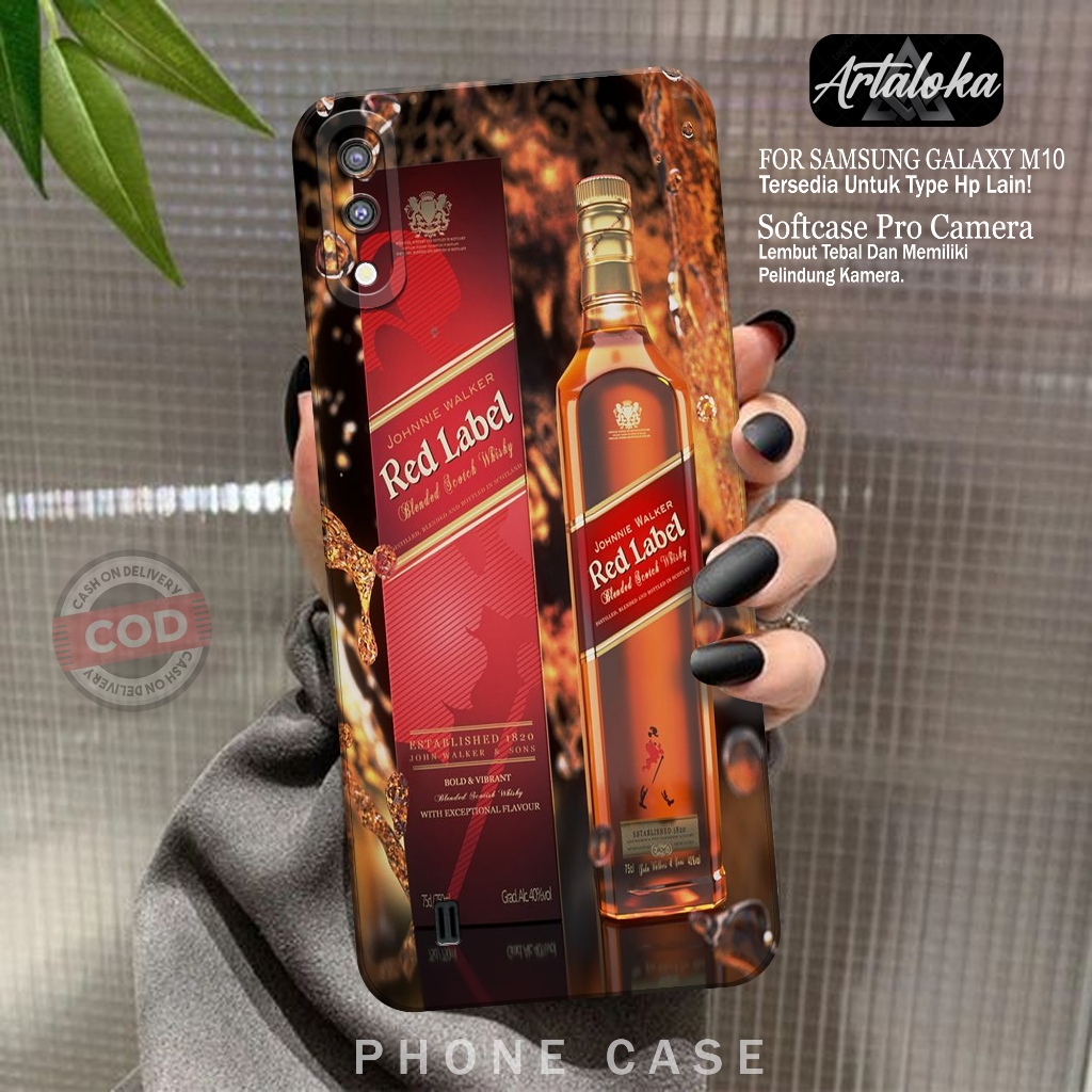 Softcase Hp Samsung Galaxy M10 Fashion Case Minuman Case Samsung Galaxy M10 Silikon TPU Pro Camera C