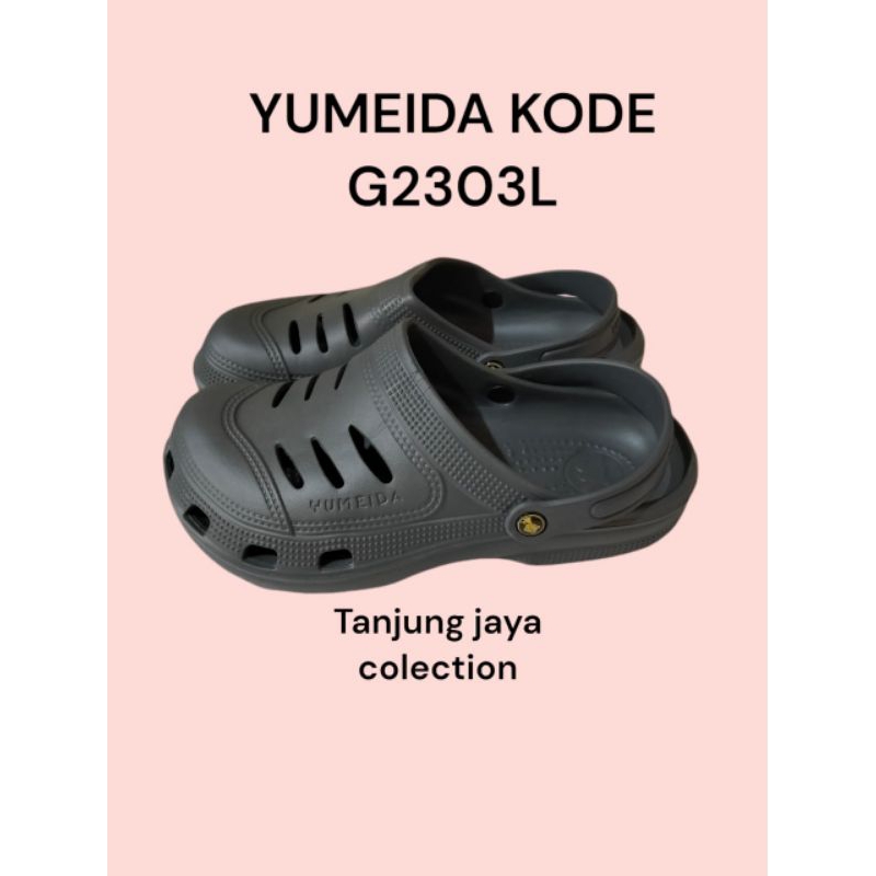 sepatu sendal Baim pri yumaida 2303/sendal crop pria tali belakang/sepatu karet anti  air