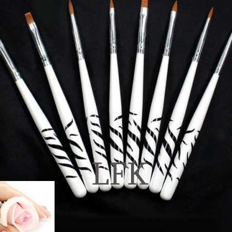

PROMO TERBATAS ZEBRA KUAS BRUSH 8PCS DEKORASI KUE LUKIS CAT KUKU FONDANT CAKE PAINT ART LUSTER DUST PEWARNA HIAS