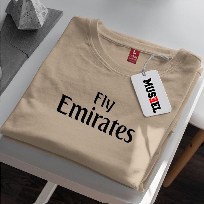 PROMO COD  Kaos Distro Premium Fly Emirates Lengan Pendek//Baju Seragam/T-Shirt Cotton Kere