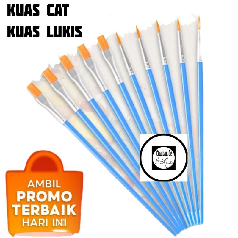 

kuas lukis / kuas cat / kuas sepatu / kuas tas / KUAS LUKIS CAT AIR / KUAS KUE KERING KUAS SERBAGUNA BEST