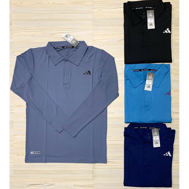 KAOS KERAH LENGAN PANJANG IMPORT ADIDAS CLIMALITE DRIFIT RUNNING LONG SLEEVE OLAHRAGA TRAINING PREMI