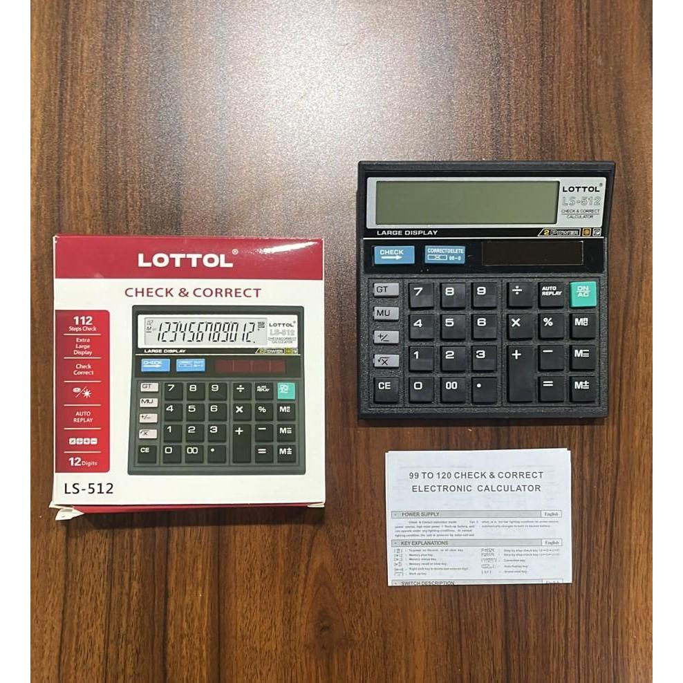 

Kalkulator Check & Correct 12 Digit Kalkulator Layar Besar Promo