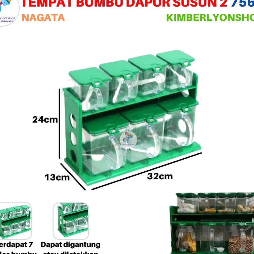 Tempat Bumbu Susun 2 Kitchen Set 756 E Nagata