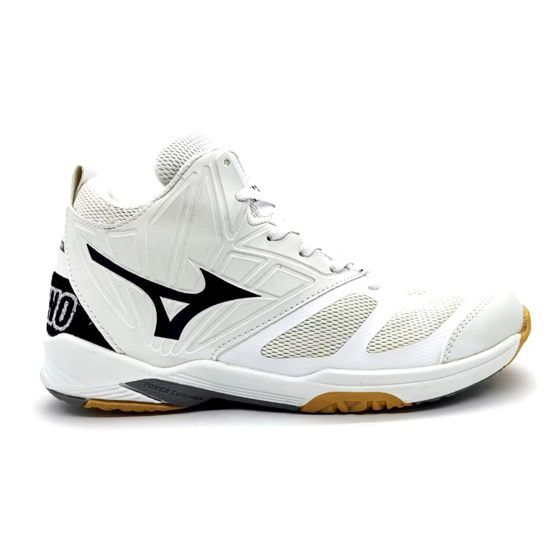 Sepatu Olahraga Mizuno putih hitam sepatu Volly badminton premium