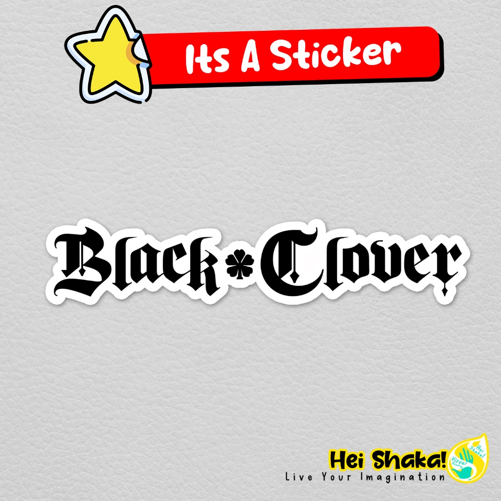 

Stiker Black Clover Logo Sticker Vinyl Anime Manga Jepang Bahan Anti Air