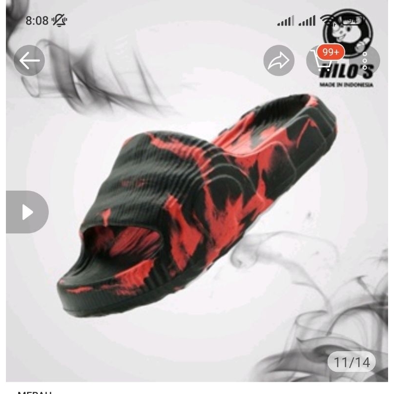 0057, sandal hilos, sandal hilos cowok, sandal hilos adidas carbon, sandal kokop cowok cewek, sandal