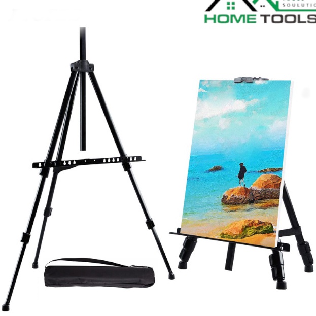 

DAPATKAN Tripod Stand Holder Lukisan Dudukan Bingkai Lukis Portable Standing Frame Tatakan Papan Kanvas Easel
