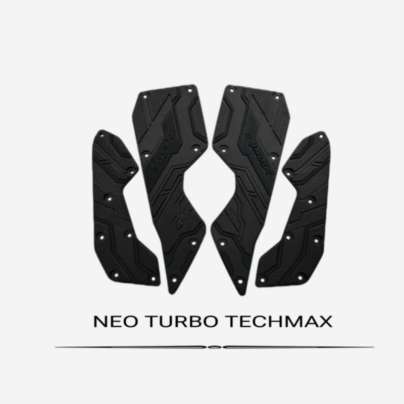 Aksesoris Motor Nmax Turbo Techmax Bhan Karet Tidak Licin Variasi Motor Pijakan Kaki Nmax Turbo