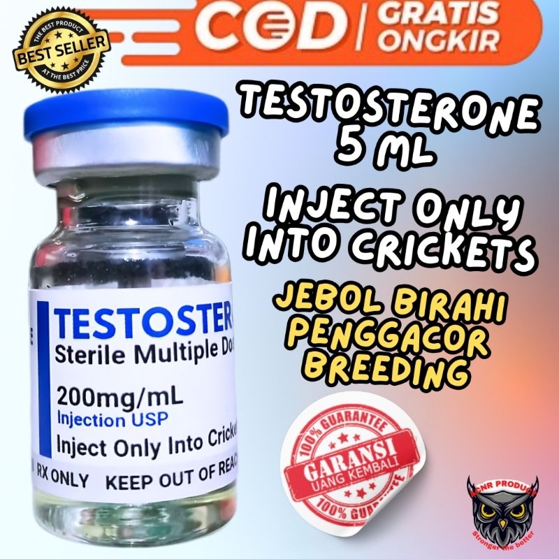 TESTOSTERONE ACNR INJECT STERIL 5 ML UNTUK SEMUA BURUNG JEBOL BIRAHI BURUNG HORMON TESTOSTERON BURUN