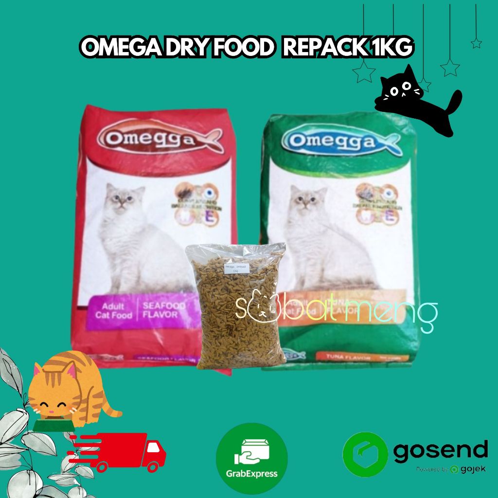 OMEGA ADULT TUNA 1KG | MAKANAN KUCING OMEGA 1KG