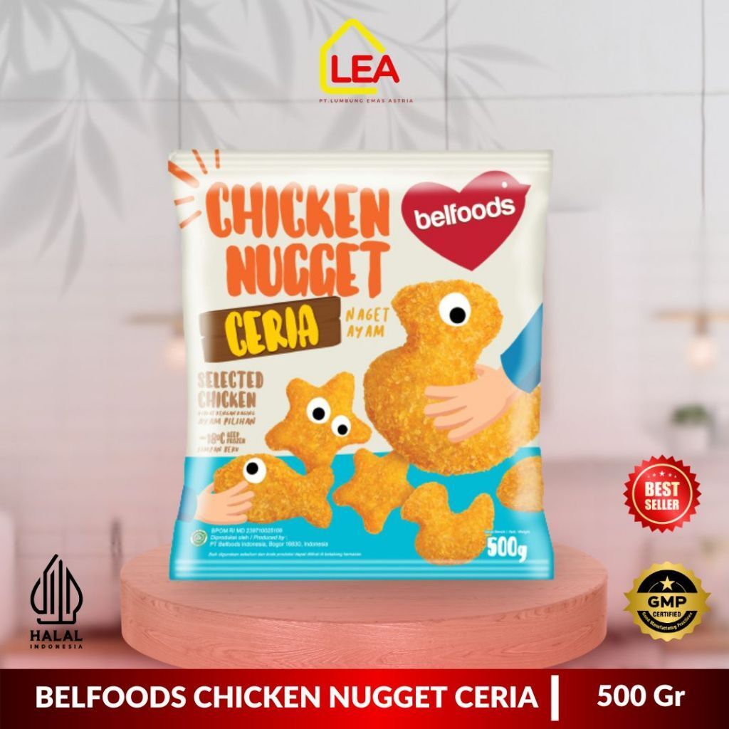 

Belfoods Chicken Nugget Ceria 170gr/ 500 Gr Chiken Naget Ayam Karakter