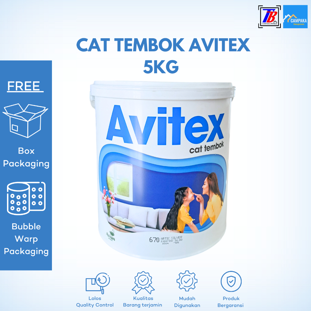 Cat AVITEX 5KG - Cat Tembok Plafon dan Gypsum - Avitex 5KG Avian