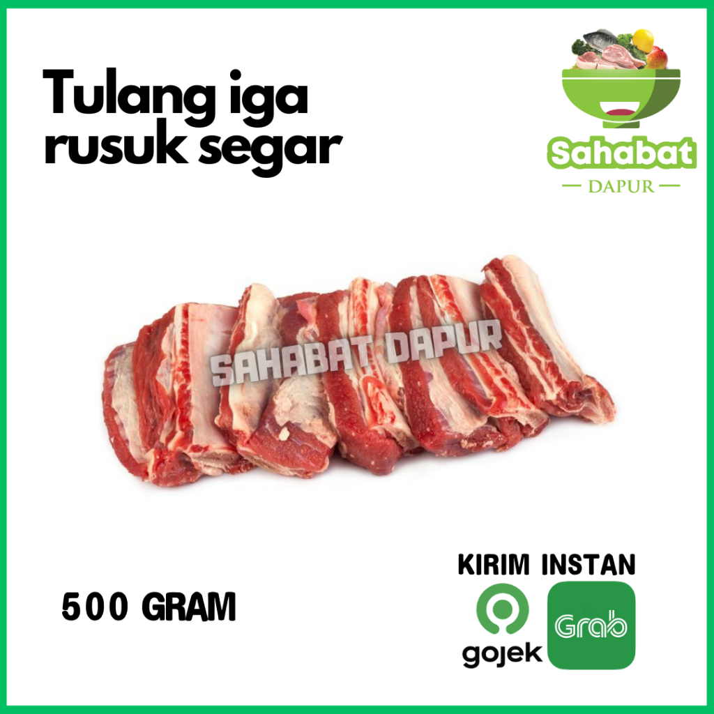 

Tulang Iga Sapi Bagian Rusuk 500Gram - Sahabatdapur