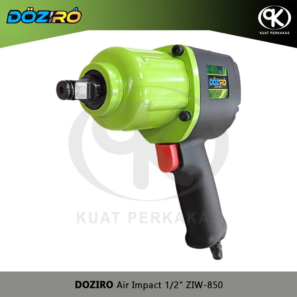 Air Impact Wrench 1/2" DOZIRO ZIW-850 Mesin Buka Baut Angin 850Nm plus Mata Socket Set